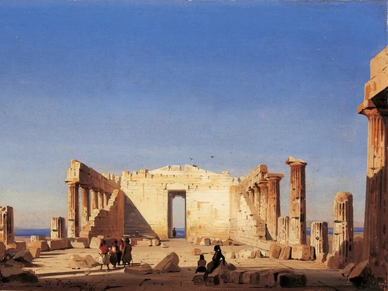 Interno del Partenone, 1843